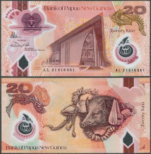 Papua Nowa Gwinea - 20 kina 2021 * W53 * polimer