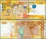 Filipiny - 500 piso 2020 * W227 * papuga * nowszy typ