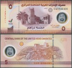 Zjednoczone Emiraty Arabskie - 5 dirhams 2022 * W36a * polimer