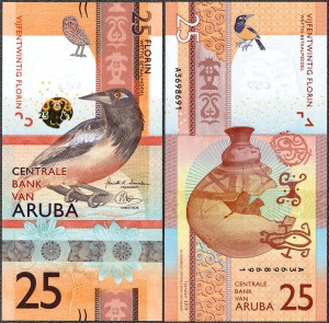 Aruba - 25 florenów 2019 * W22 * ptak