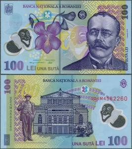 Rumunia - 100 Lei 2018 (2022) * nowy typ * polimer