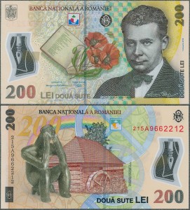 Rumunia - 200 Lei 2018 (2021) * nowy typ * polimer