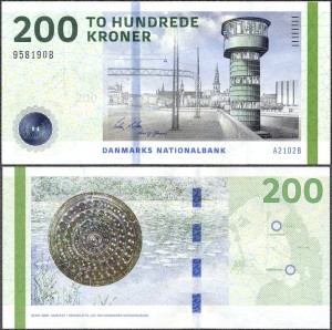 Dania - 200 Kroner 2010 * P67a * most Knippels