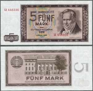 Niemcy - NRD - 5 Mark 1964 * P22 * DDR-16a