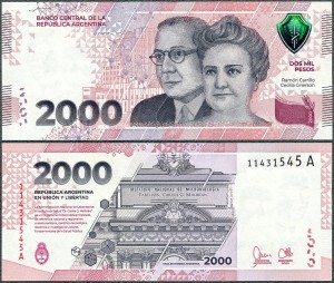 Argentyna - 2000 Pesos ND/2023 * B427 * nowa seria