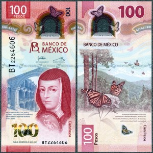 Meksyk - 100 pesos 21.05.2021 * W134d * S3 * polimer