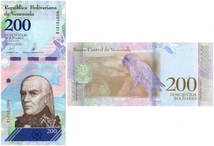 Wenezuela - 200 Bolivares 2018 * P107b * papugi