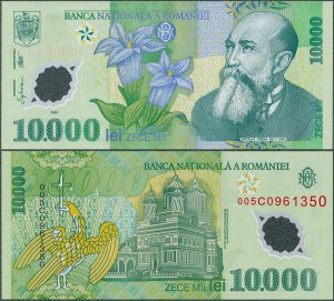 Rumunia - 10.000 Lei 2000 * P112a * polimer 