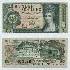Austria - 100 Schilling 1969 * P145