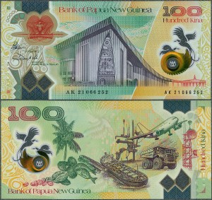 Papua Nowa Gwinea - 100 kina 2021 * W55a * polimer