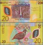 Samoa - 20 tala 2024 * W49 * nowe wydanie * ptak * polimer