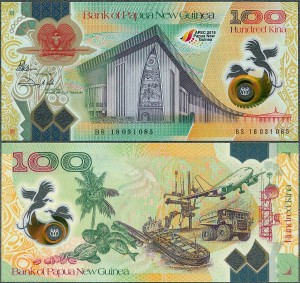 Papua Nowa Gwinea - 100 kina 2018 * APEC * polimer