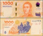 Argentyna - 1000 Pesos ND/2023 * W367 * nowa seria