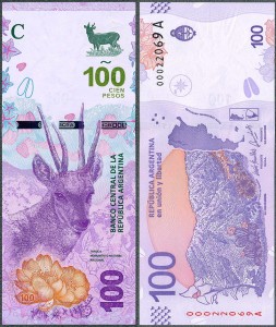 Argentyna - 100 Pesos ND/2018 * P364 * jeleń