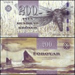 Wyspy Owcze - 200 Kronur 2011 * P31 * ćma