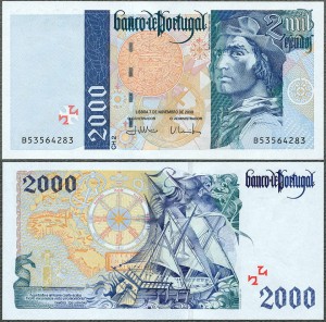 Portugalia - 2000 escudos 2000 * P189d * Słania