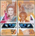 Karaiby Wschodnie - 50 Dollars 2019 * W59 * Elżbieta II * polimer