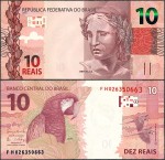 Brazylia - 10 Reais 2010 (2016) * P254c * papuga
