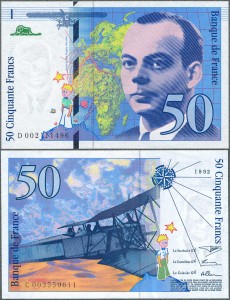 Francja - 50 Francs 1992 * P157a * Saint-Exupery