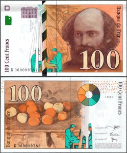 Francja - 100 Francs 1998 * P158 * Cezanne