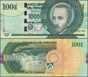 Paragwaj - 100.000 Guaranies 2021 * P240d