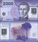 Chile - 2000 Pesos 2014 * P162d * polimer