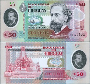 Urugwaj - 50 Pesos Ur. 2020 * W102a * polimer * A