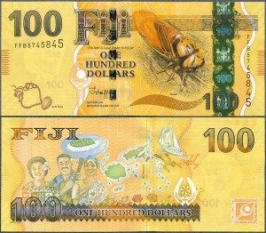 Fidżi -  100 Dollars ND/2013 * P119 * cykada