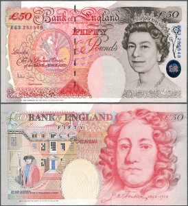 Anglia - 50 Pounds 1994 (2006) * P388c * Elżbieta II