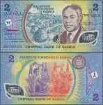 Samoa - 2 tala ND/1997 * P31e * AAF * polimer