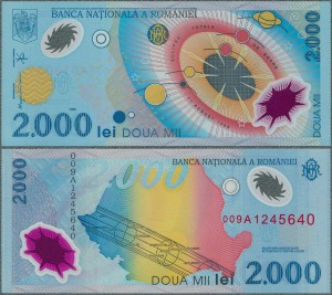 Rumunia - 2000 Lei 1999 * P111a * polimer 