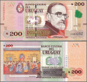 Urugwaj - 200 Pesos Urug. 2019 * P96 * Seria G