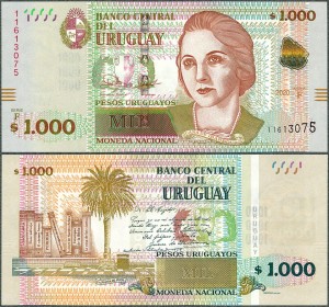 Urugwaj - 1000 Pesos Urug. 2020 * P98 * Seria F