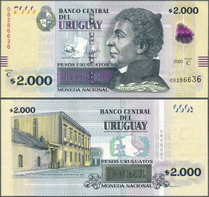 Urugwaj - 2000 Pesos Urug. 2020 * P99 * Seria C