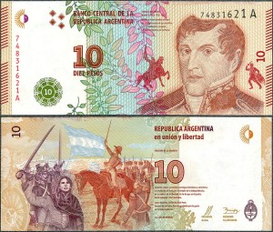 Argentyna - 10 pesos ND/2016 * P360 * A