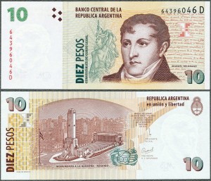 Argentyna - 10 Pesos Conv. ND/2000 * P348b * D
