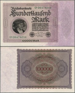 Niemcy - 100.000 Mark 1923 * P83a * DEU-93a * UNC