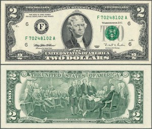 USA - 2 Dollars 1995 * P497 * F (Atlanta)