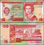 Belize - 5 Dollars 2020 * P67h * Elżbieta II