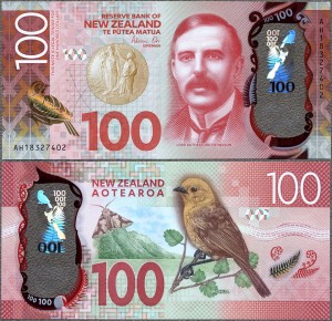 Nowa Zelandia - 100 Dollars 2018 * P195b * ptak * polimer