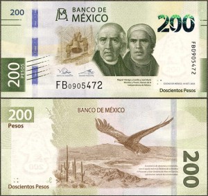 Meksyk - 200 pesos 10.10.2022 * W135j * orzeł