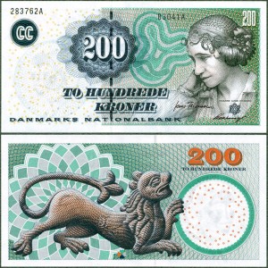 Dania - 200 Kroner 2004 * P62c * Luise Heiberg