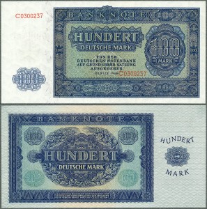 Niemcy - NRD - 100 Mark 1948 * P15 * SBZ-17
