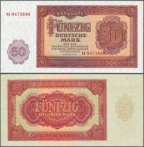 Niemcy - NRD - 50 Mark 1955 * P20 * DDR-14b YA