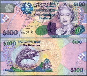 Bahamy - 100 Dollars 2009 * P76 * Elżbieta II