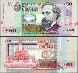 Urugwaj - 50 Pesos Urug. 2015 * P94 * Seria F