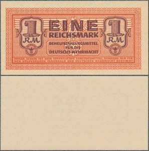 Niemcy - Wehrmacht - 1 Reichsmark ND/1942 * PM36