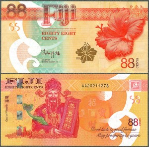 Fidżi - 88 Cents 2022 * W123 * Bóg Fortuny