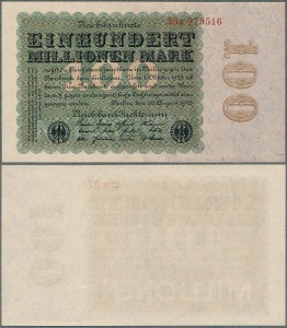 Niemcy - 100.000.000 Mark 1923 * P107a * DEU-119b