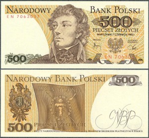 Polska - 500 Złotych 1982 * Kościuszko * seria EN